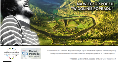 Wieczór poezji “W Dolinie Popradu”
