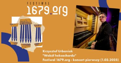 „Wokół heksachordu” – Krzysztof Urbaniak koncert organowy na styku Italii i Niderlandów