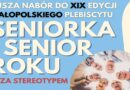 Rozpoczął się nabór zgłoszeń do Plebiscytu „Seniorka i Senior Roku – Poza Stereotypem”!