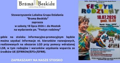 LGD „Brama Beskidu” na Festynie Rodzinnym w Mostkach